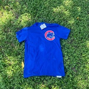 Majestic Blue Chicago Cubs Short Sleeve Tee